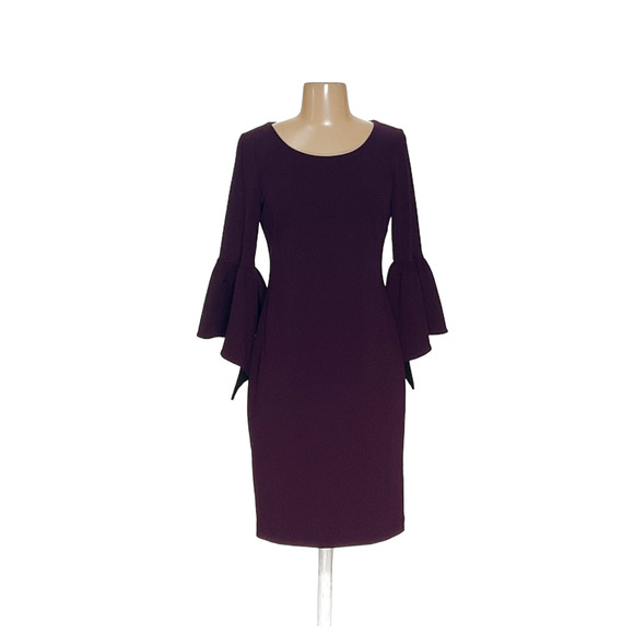 Calvin Klein Purple Sheath Midi Dress - Picture 1 of 4